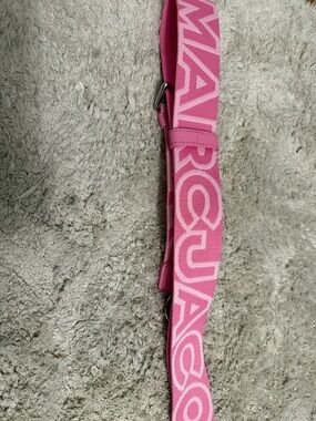 NWOT Marc Jacobs Bubblegum Pink Logo Adjustable Strap